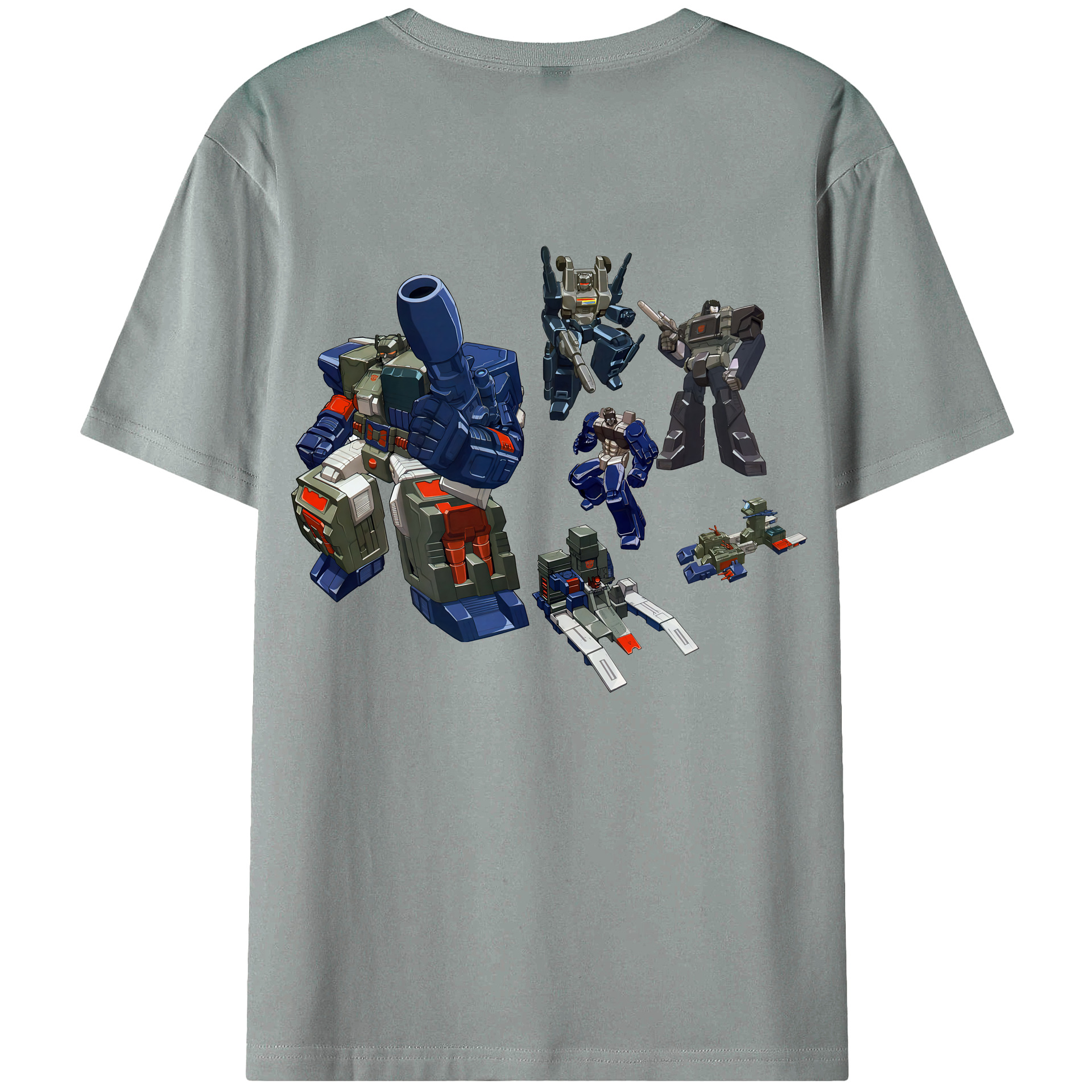 （画像用） Transformers トランスフォーマー 綿100％ メンズ半袖Tシャツ（バックプリント） 通気性